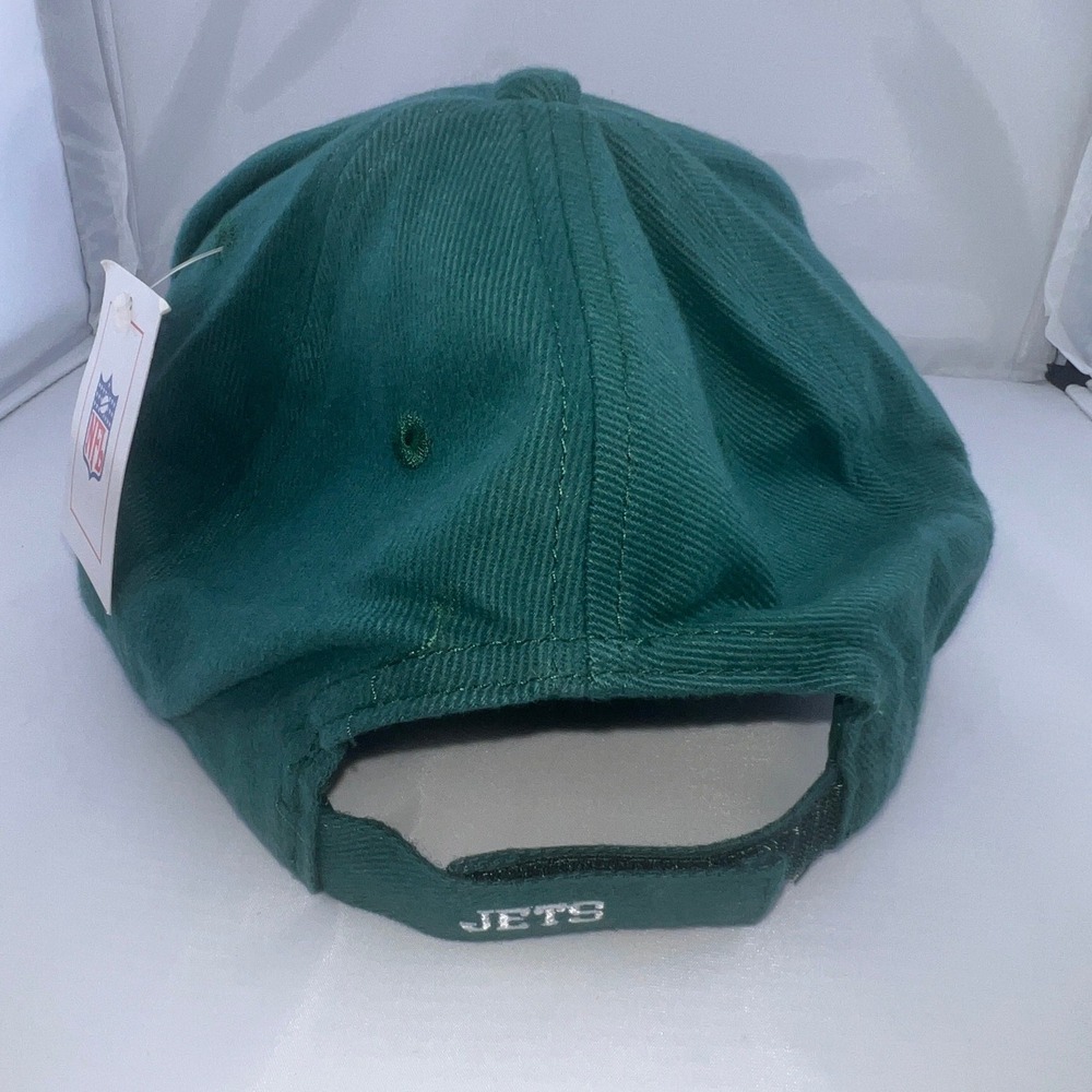 NFL New York Jets Hat Mens Green Adjustable Baseball‎ Cap Embroidered Logo NWT - Picture 3 of 10